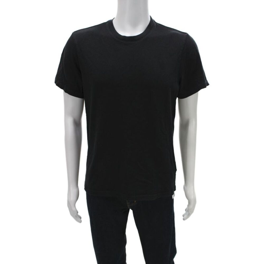 Everlane Mens Black Organic Cotton Crew Neck Short Sleeve T-Shirt Size M